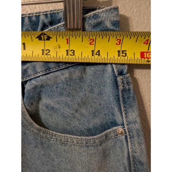 Princess Polly COFIELD MOM JEAN PATCH DENIM Womens 6 High Rise Two Tone Patch - Picture 8 of 13